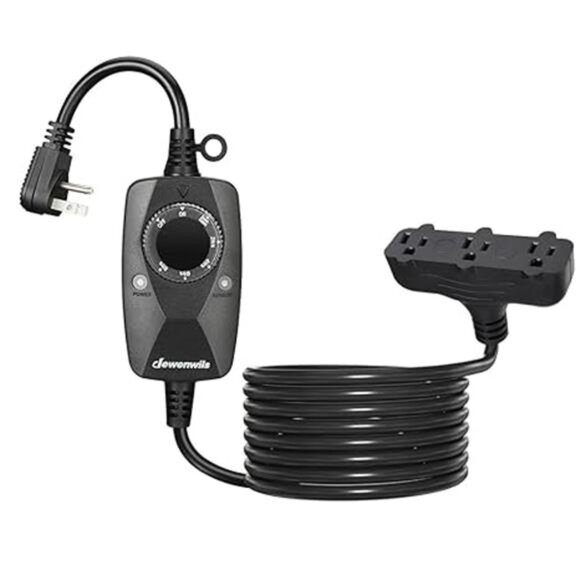 Light Timer Outdoor Weatherproof with 12FT Extension Cord,Photocell Timer Switch - Picture 8 of 8